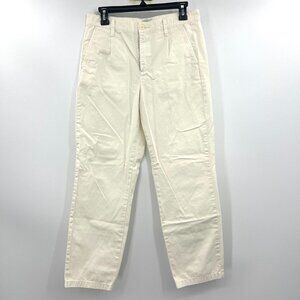 J.Crew 100% Cotton Khaki Straight Leg Pants Women's 26